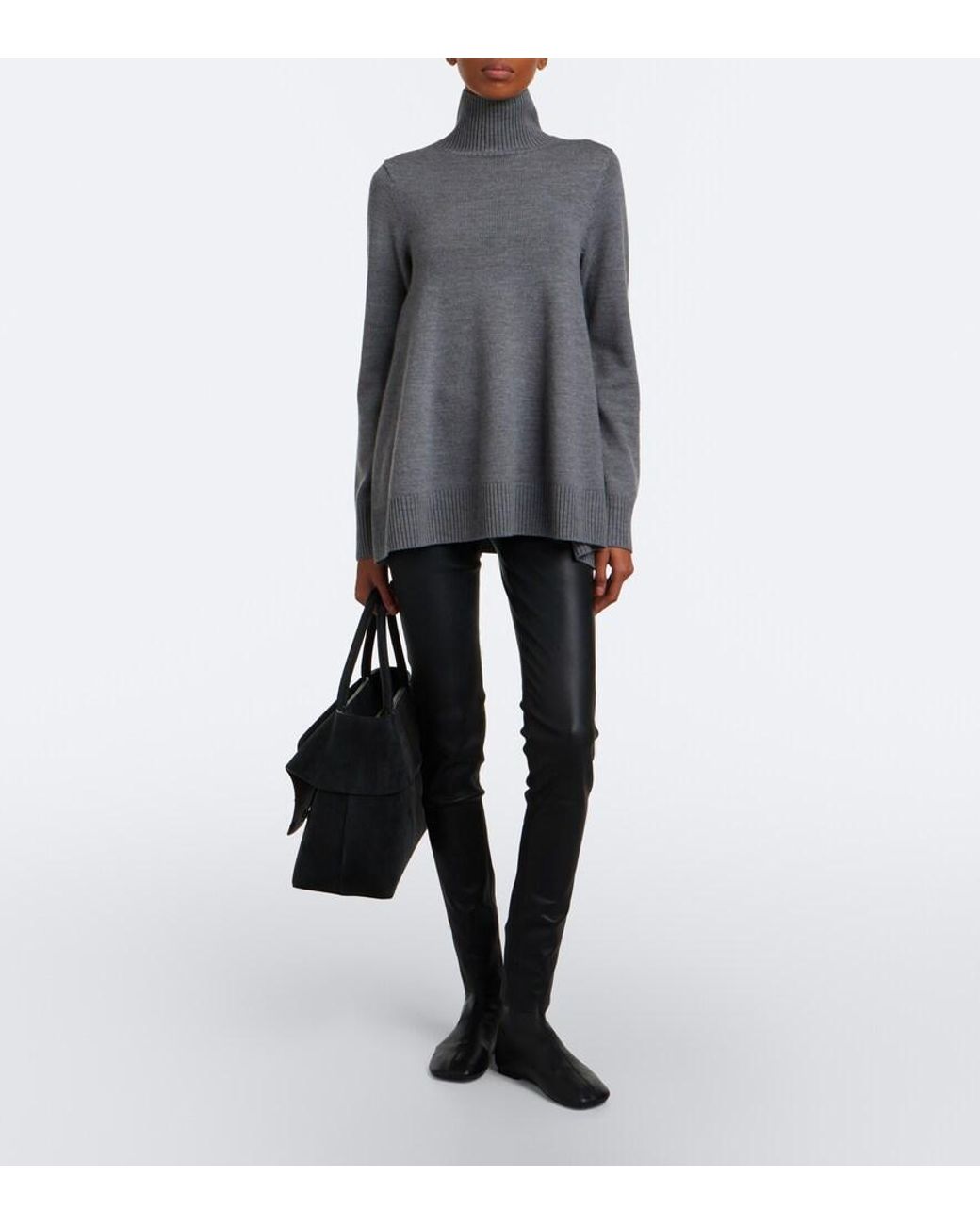 Arma Black Roche Leather Leggings