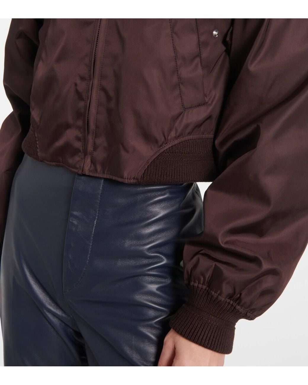 Victoria Beckham Brown Harrington Bomber Jacket