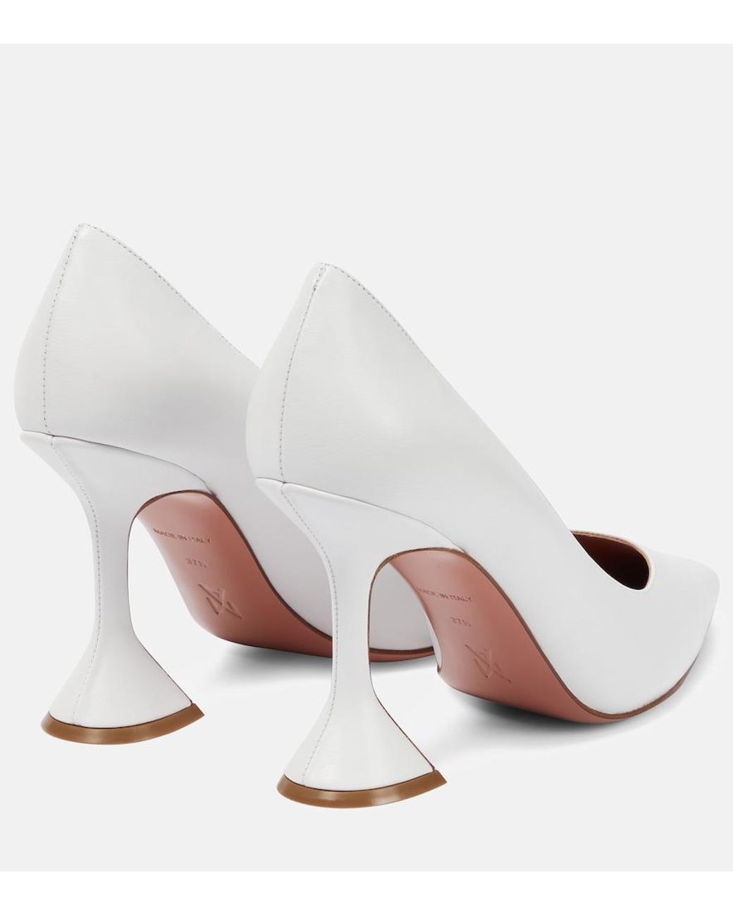 AMINA MUADDI White Ami Leather Pumps