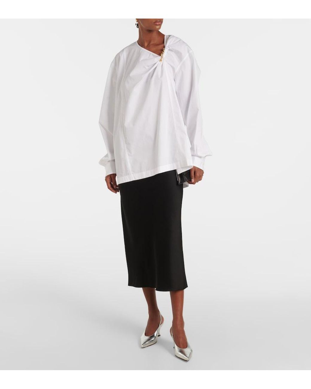 Dries Van Noten White Cotton Top