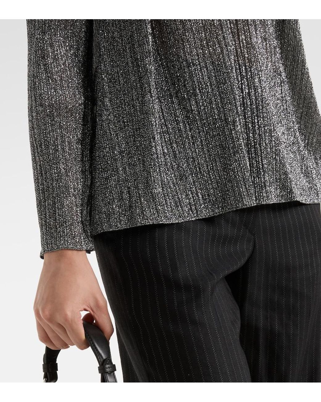 Isabel Marant Gray Eylia Pleated Top