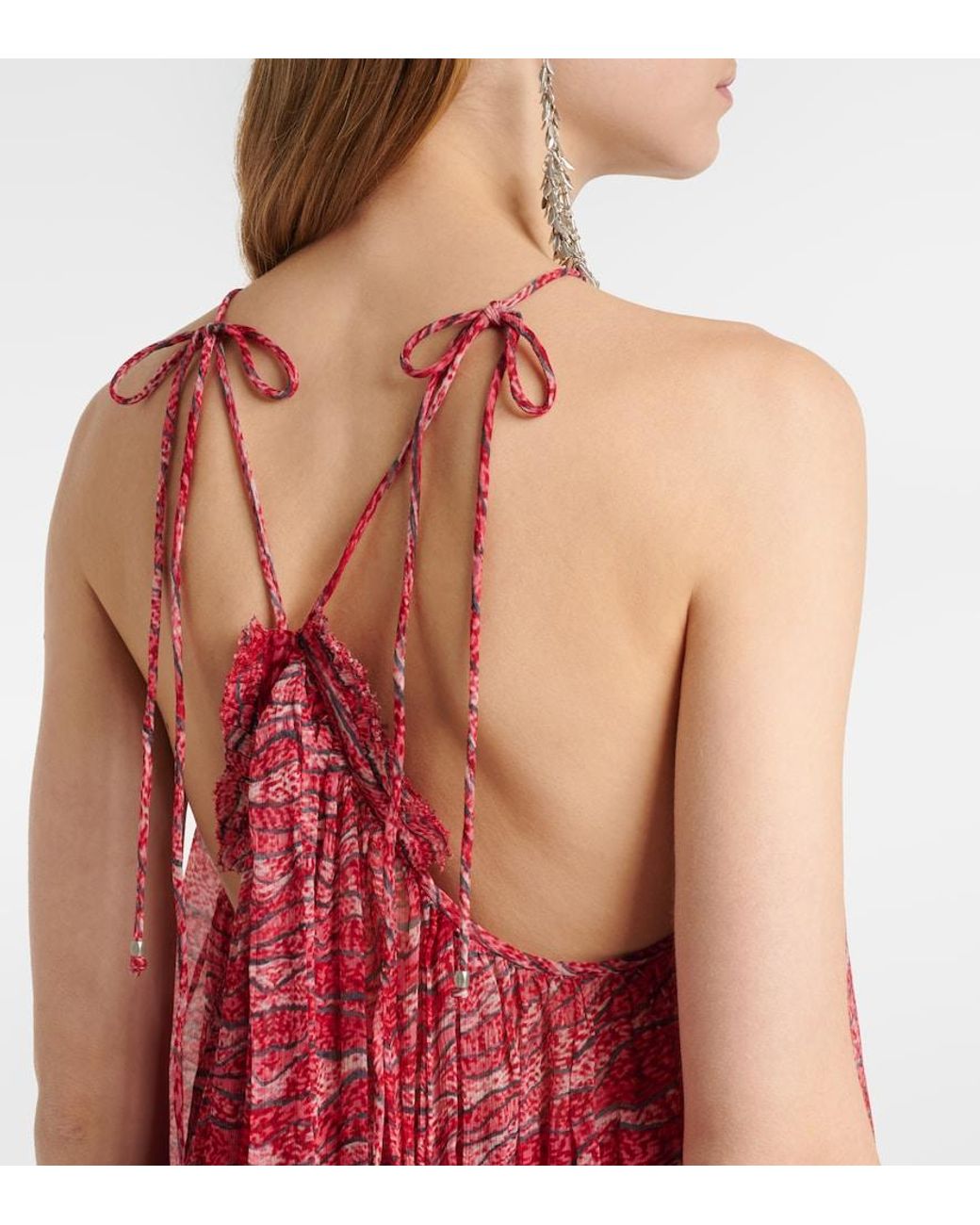 Isabel Marant Red Akila Printed Top