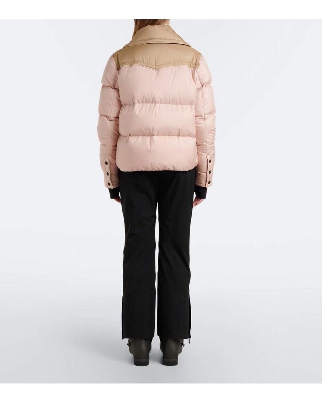 Moncler Natural Quilted Down Ski Jacket