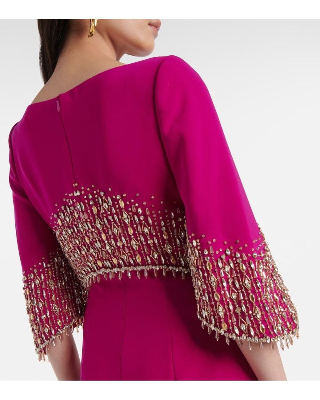 Jenny Packham Pink Electra Embellished Gown