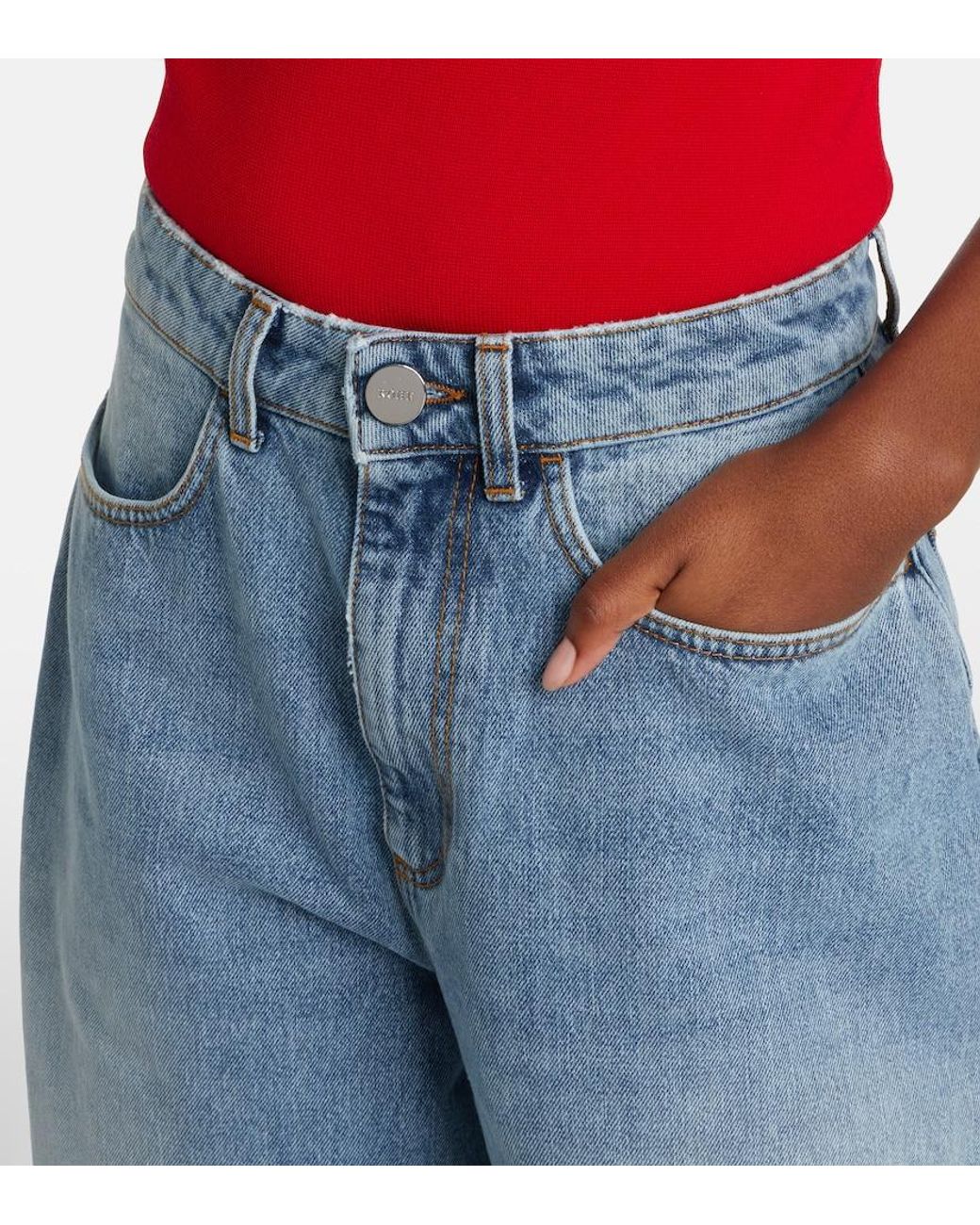Jeans Barrel Rohe de color Blue