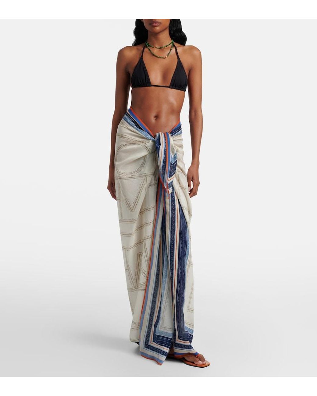 Totême Blue Collector Printed Beach Cover-Up