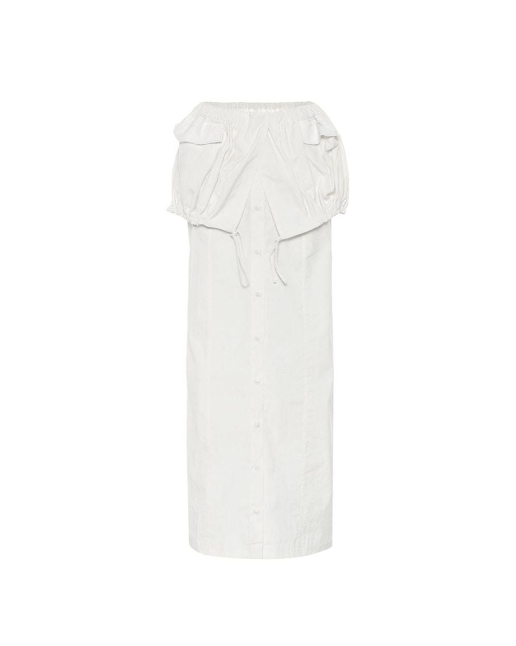 Jacquemus White La Jupe Cueillette Maxi Skirt