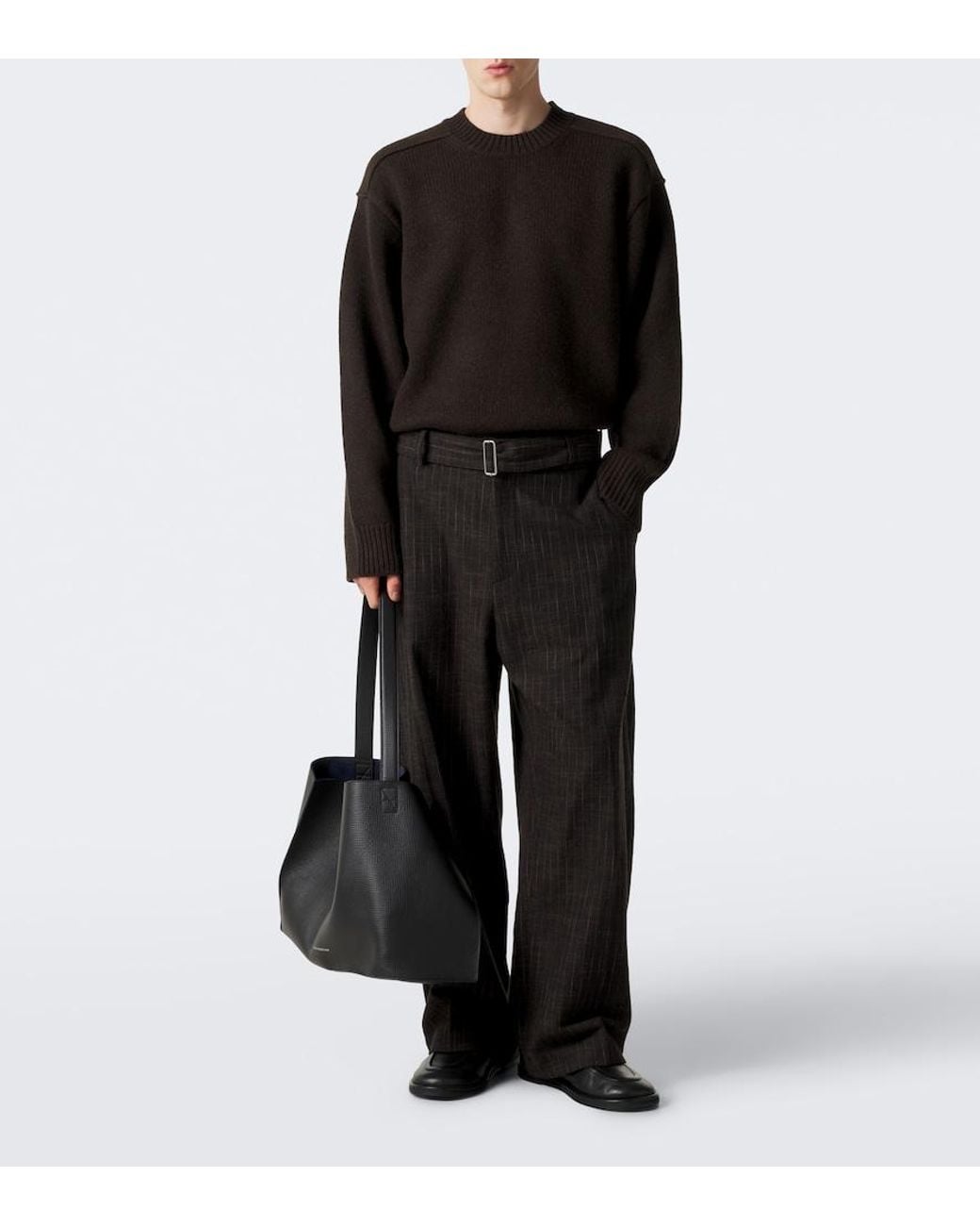 Studio Nicholson Black Yak And Wool Sweater for men