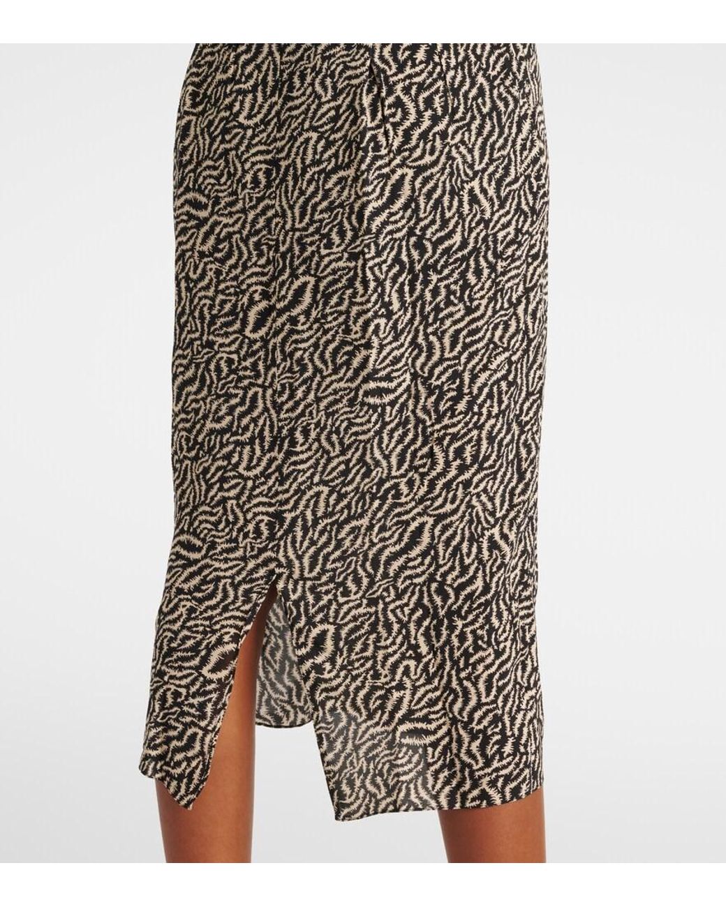 Isabel Marant Gray Epolia Printed Midi Dress