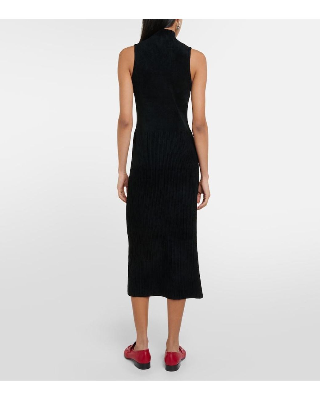 Proenza Schouler Black Label Lindsey Midi Turtleneck Dress