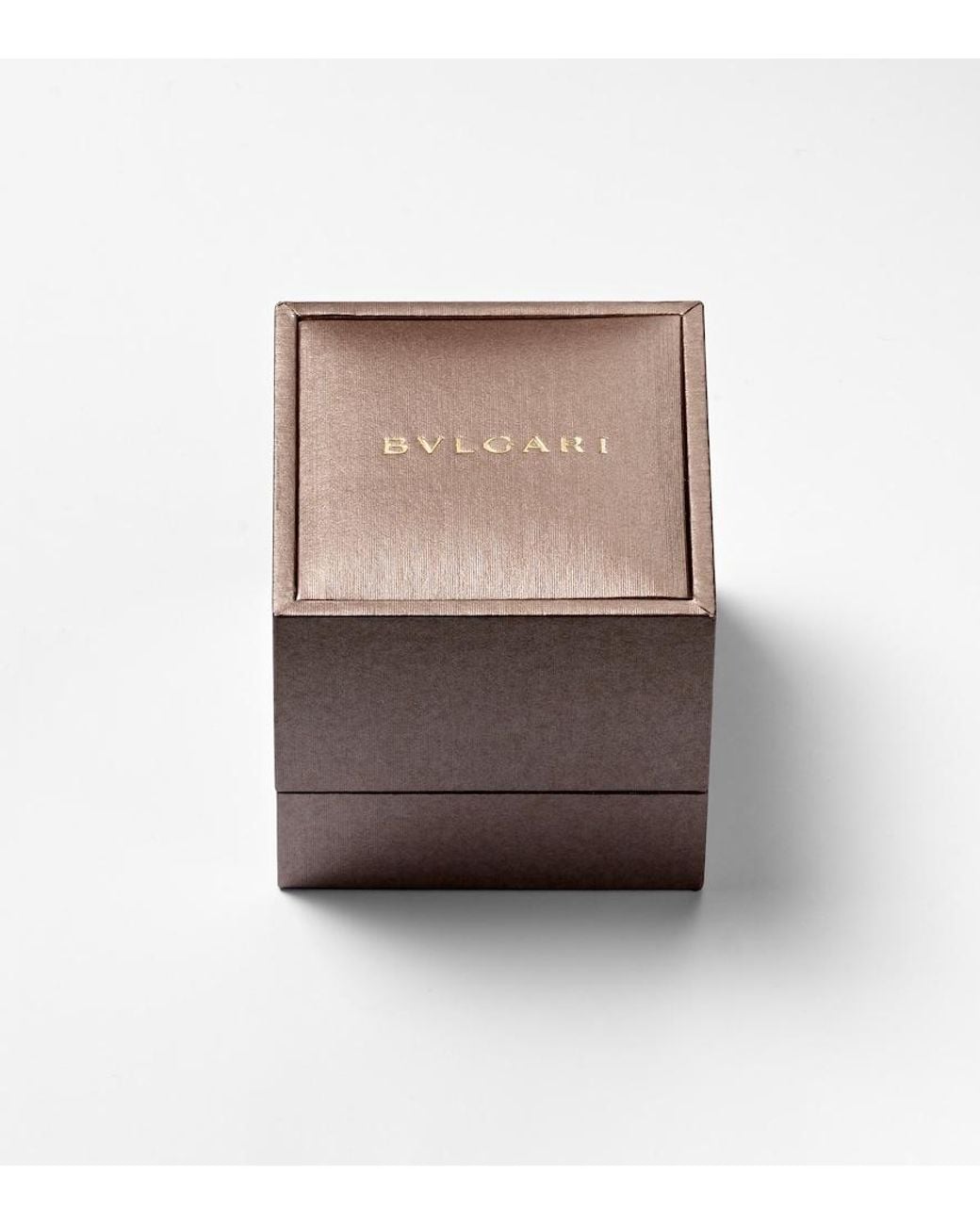 BVLGARI White Serpenti Viper 18Kt Rose Ring With Diamonds