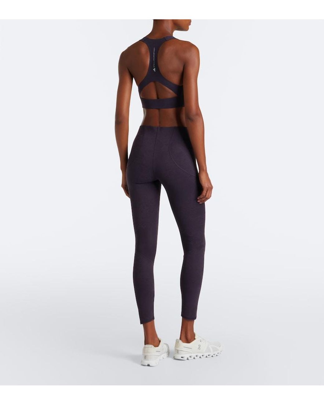 Adidas By Stella McCartney Blue Floral Technical Leggings