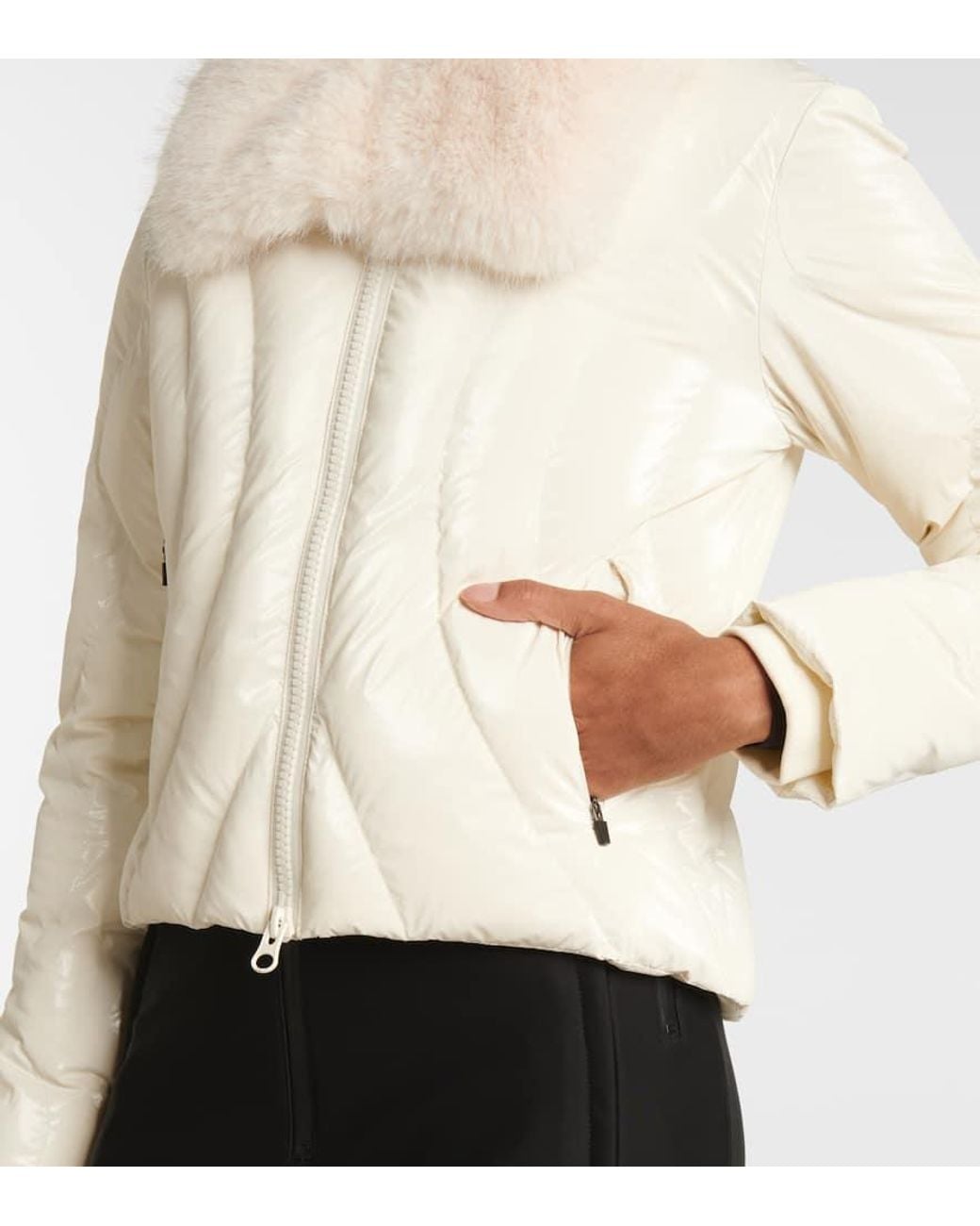 Perfect Moment Natural Carving Quilted Ski Jacket