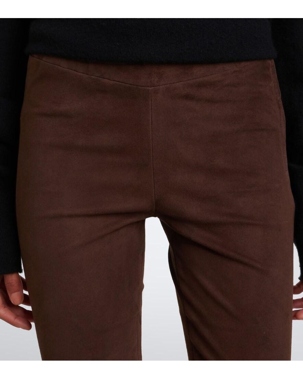 Arma Brown Roche Suede Leggings