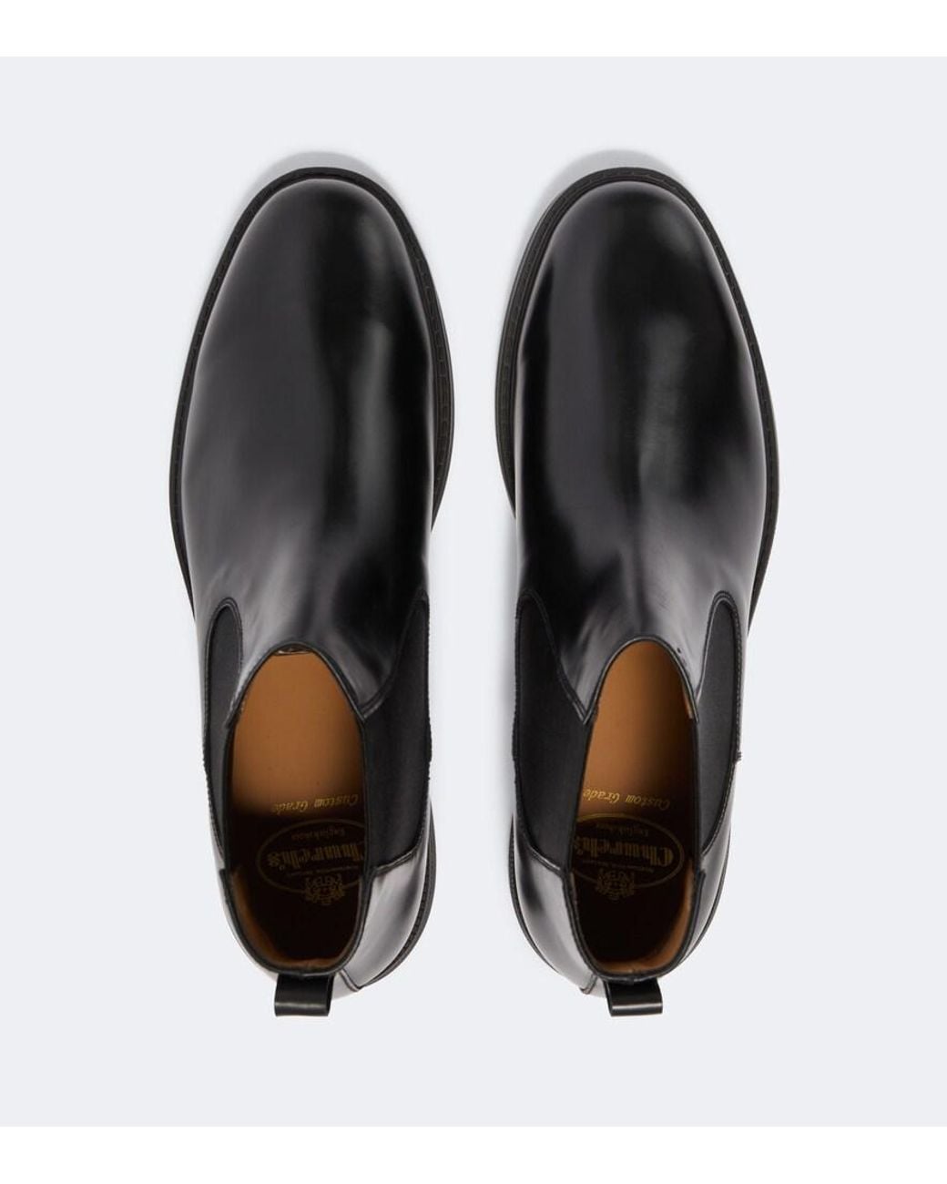 Church's Black Leather Chelsea Boots for men