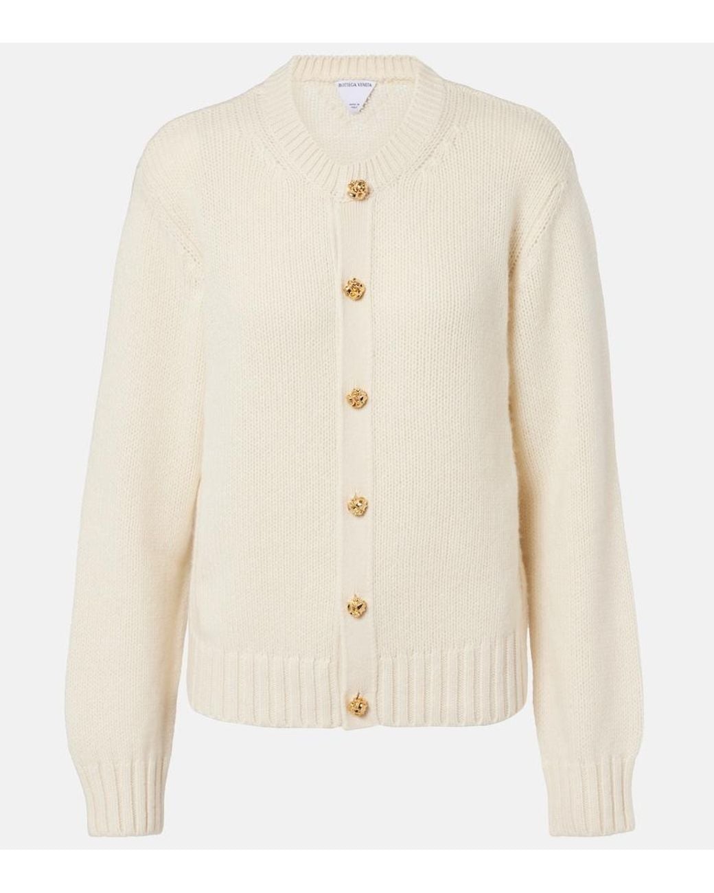 Bottega Veneta Natural Knot Cashmere Cardigan