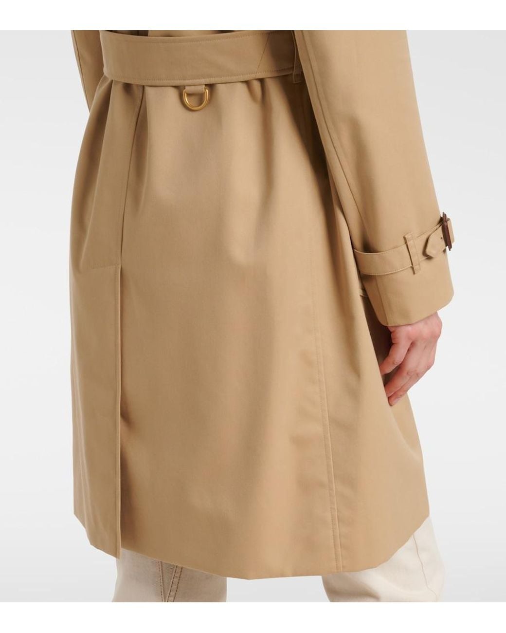Burberry Natural Kensington Cotton Trench Coat
