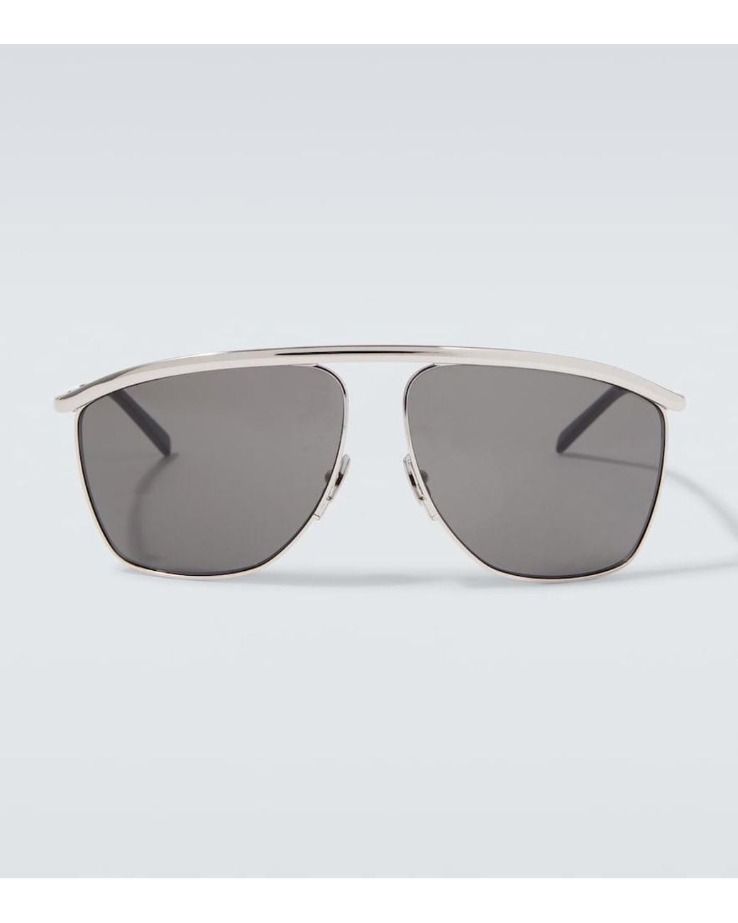 Saint Laurent Gray Sl 820 Victoire Aviator Sunglasses for men
