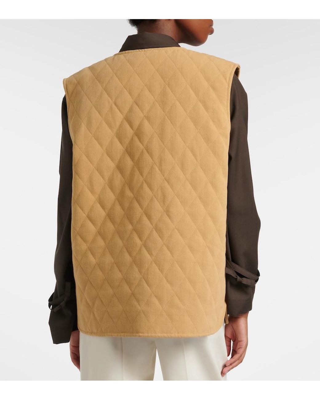 Blazé Milano Natural Suffolk Quilted Cotton Vest