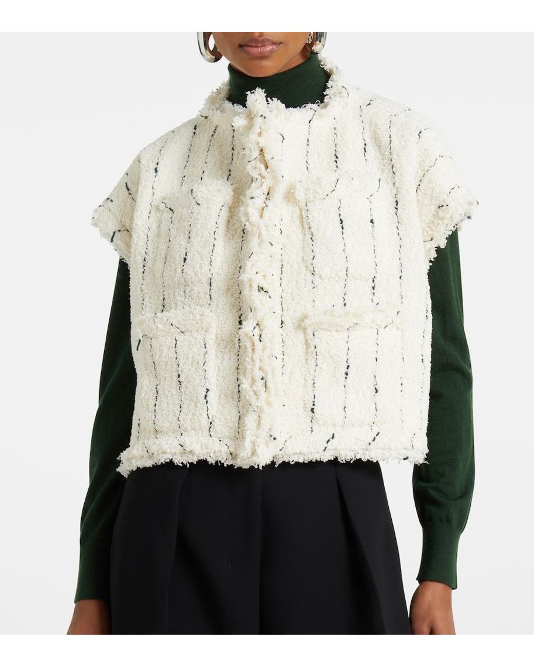 Sacai Natural Tweed Vest
