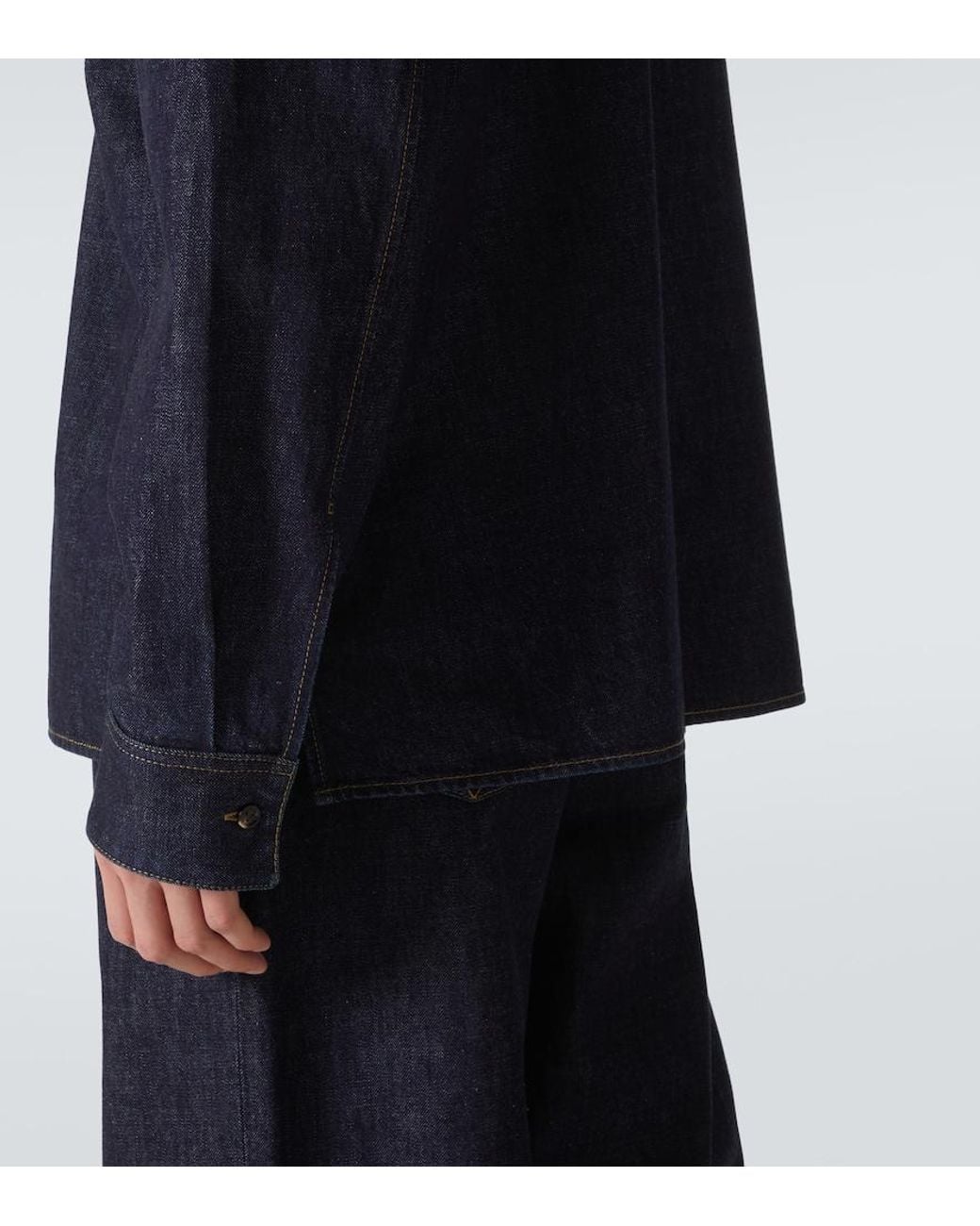 Bottega Veneta Blue Regular Denim Shirt for men