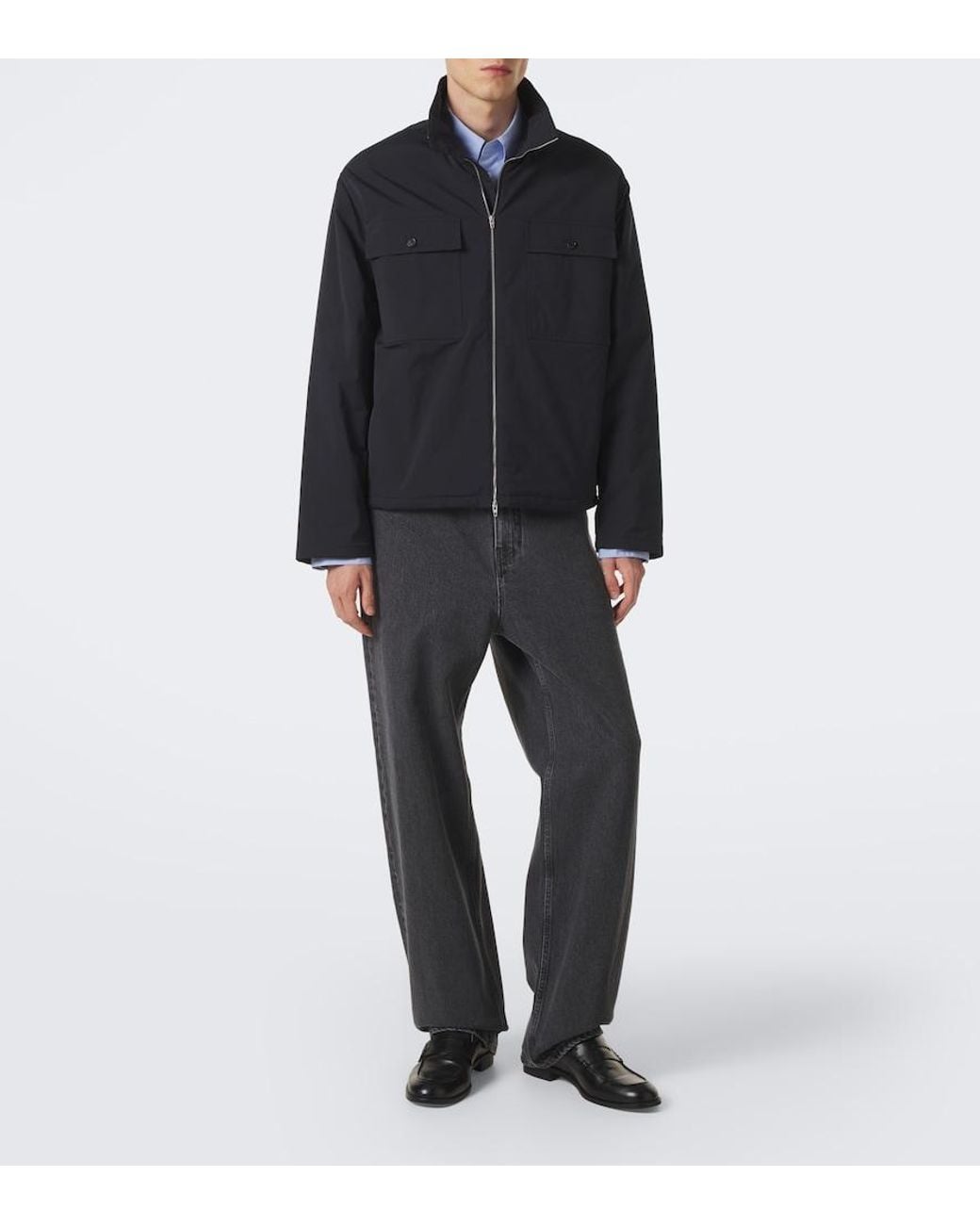 Jil Sander Gray Mid-Rise Wide-Leg Jeans for men