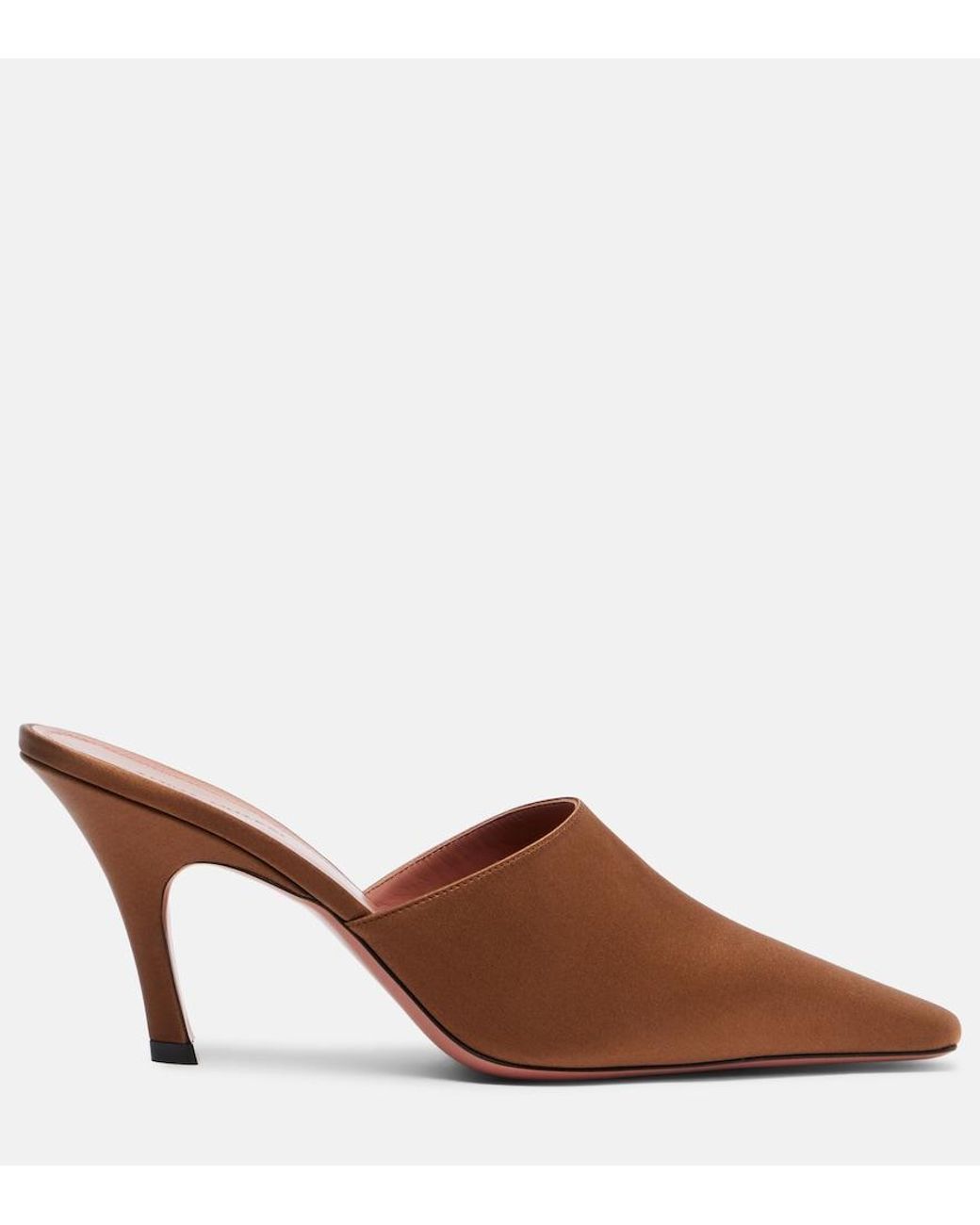 AMINA MUADDI White Jamie Leather Mules
