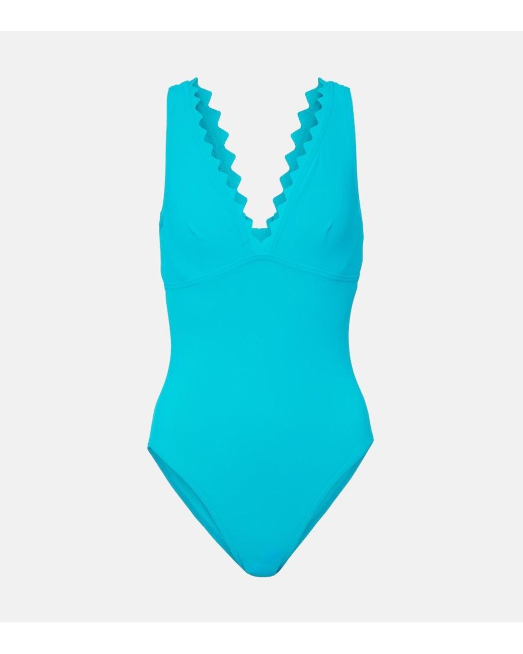 Karla Colletto Blue Ines Swimsuit