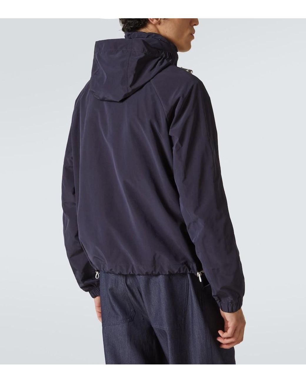 Brunello Cucinelli Blue Technical Jacket for men