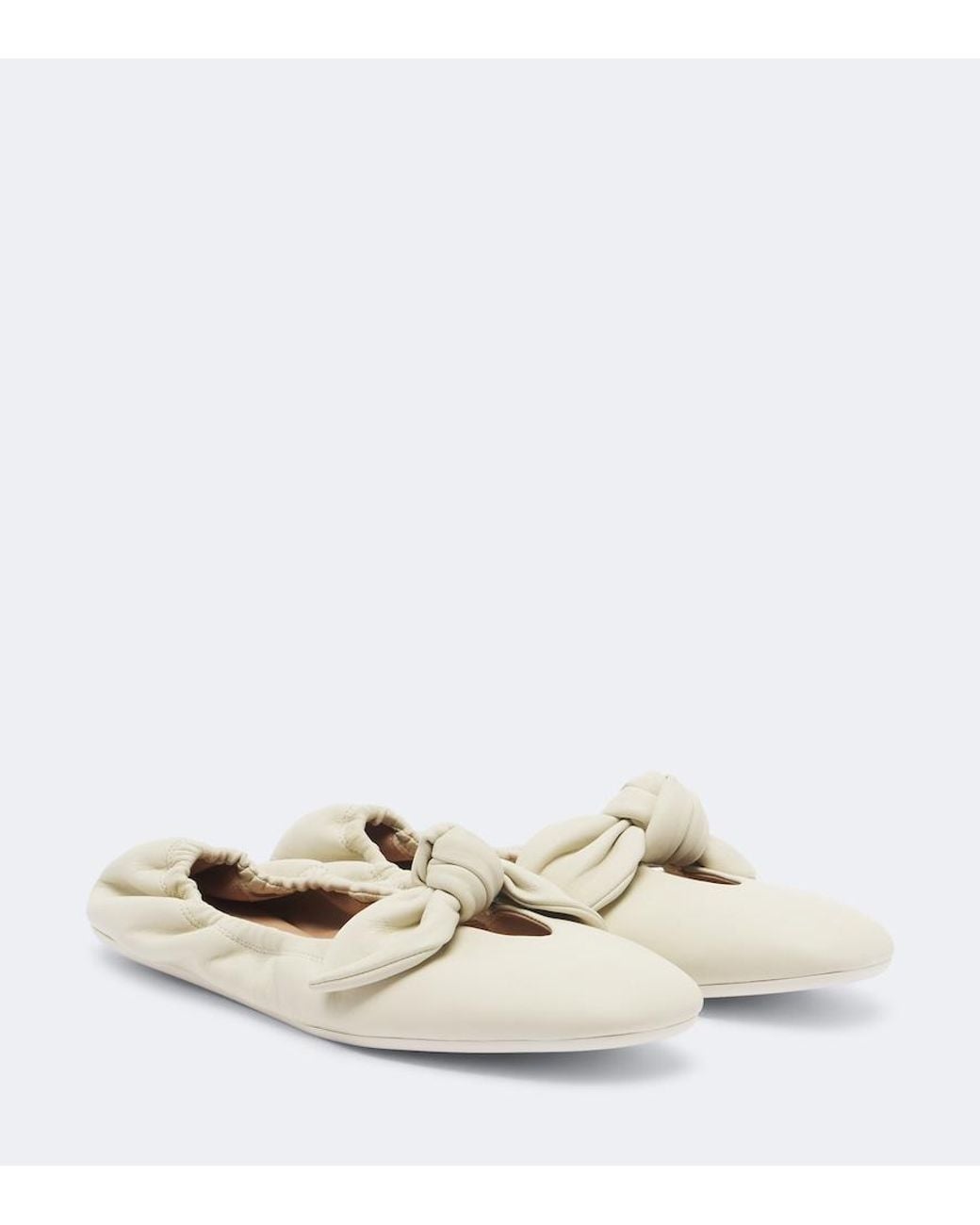Zimmermann White Carousel Leather Ballet Flats
