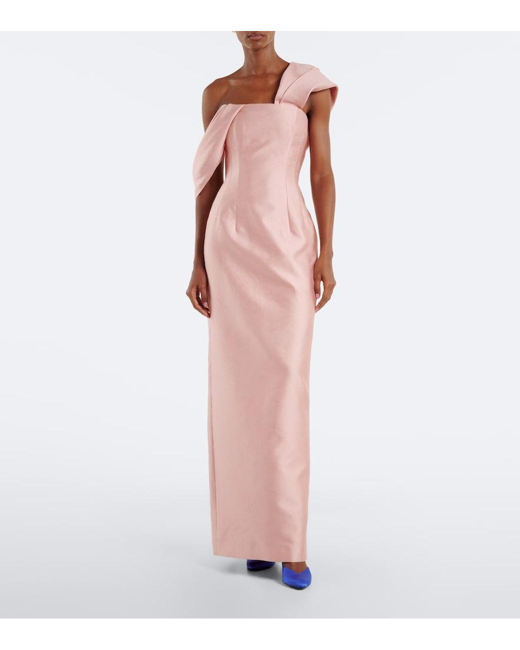 Emilia Wickstead Pink Kiana Corset Gown