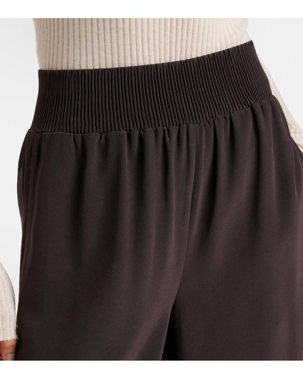 Joseph Black Nour Wide-Leg Pants
