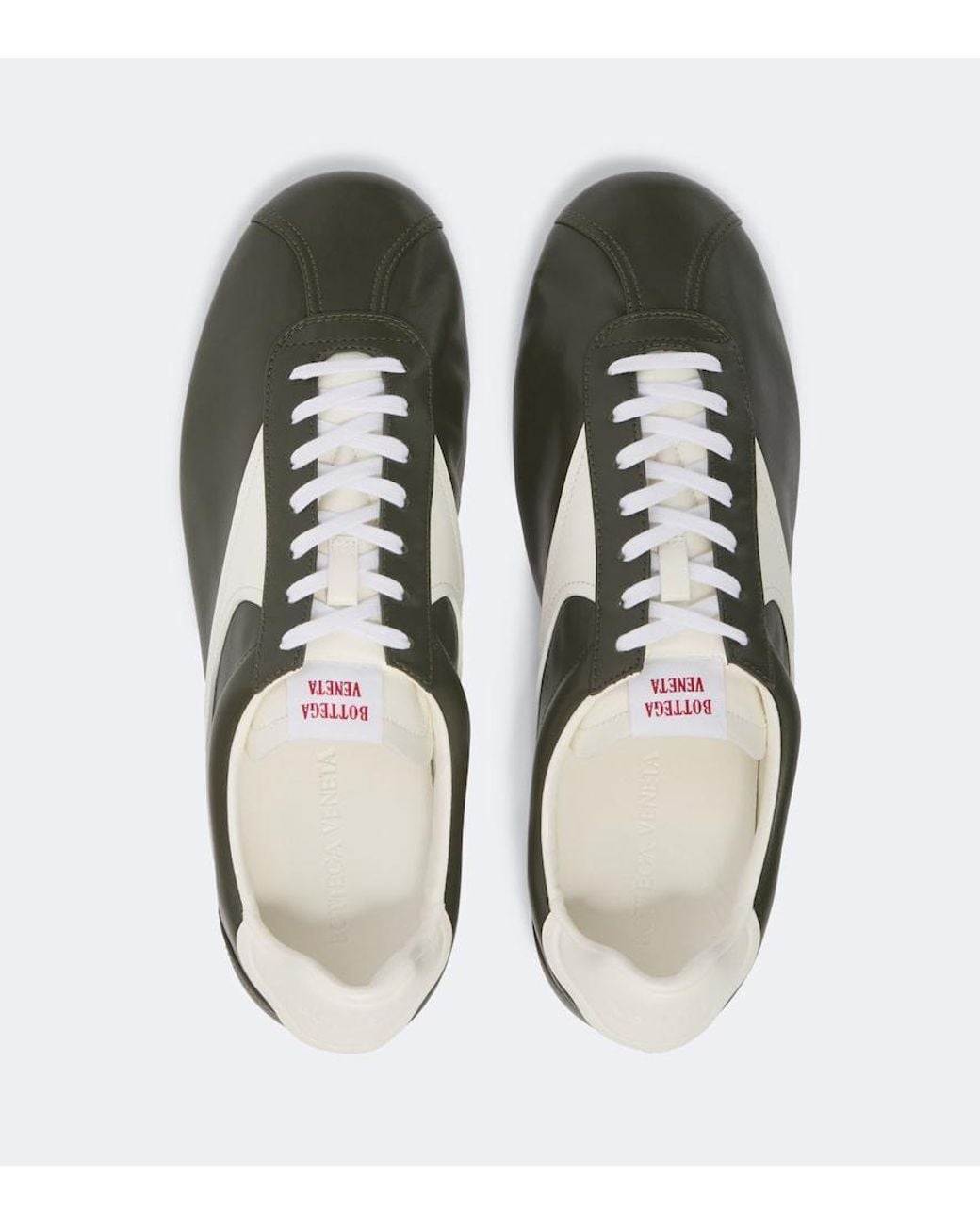 Bottega Veneta Green Shot Leather Sneakers for men