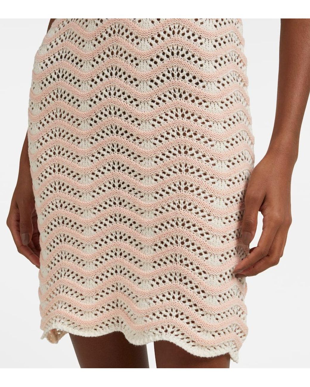 Bananhot Pink Coco Striped Cotton-Blend Minidress