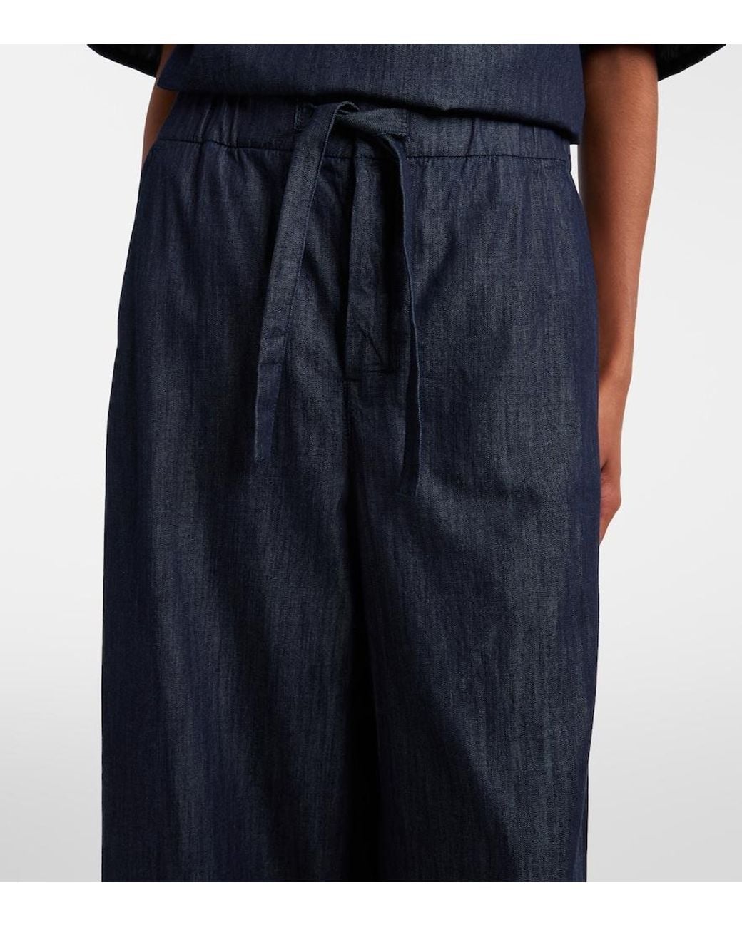 Max Mara Blue Wide-Leg Jeans