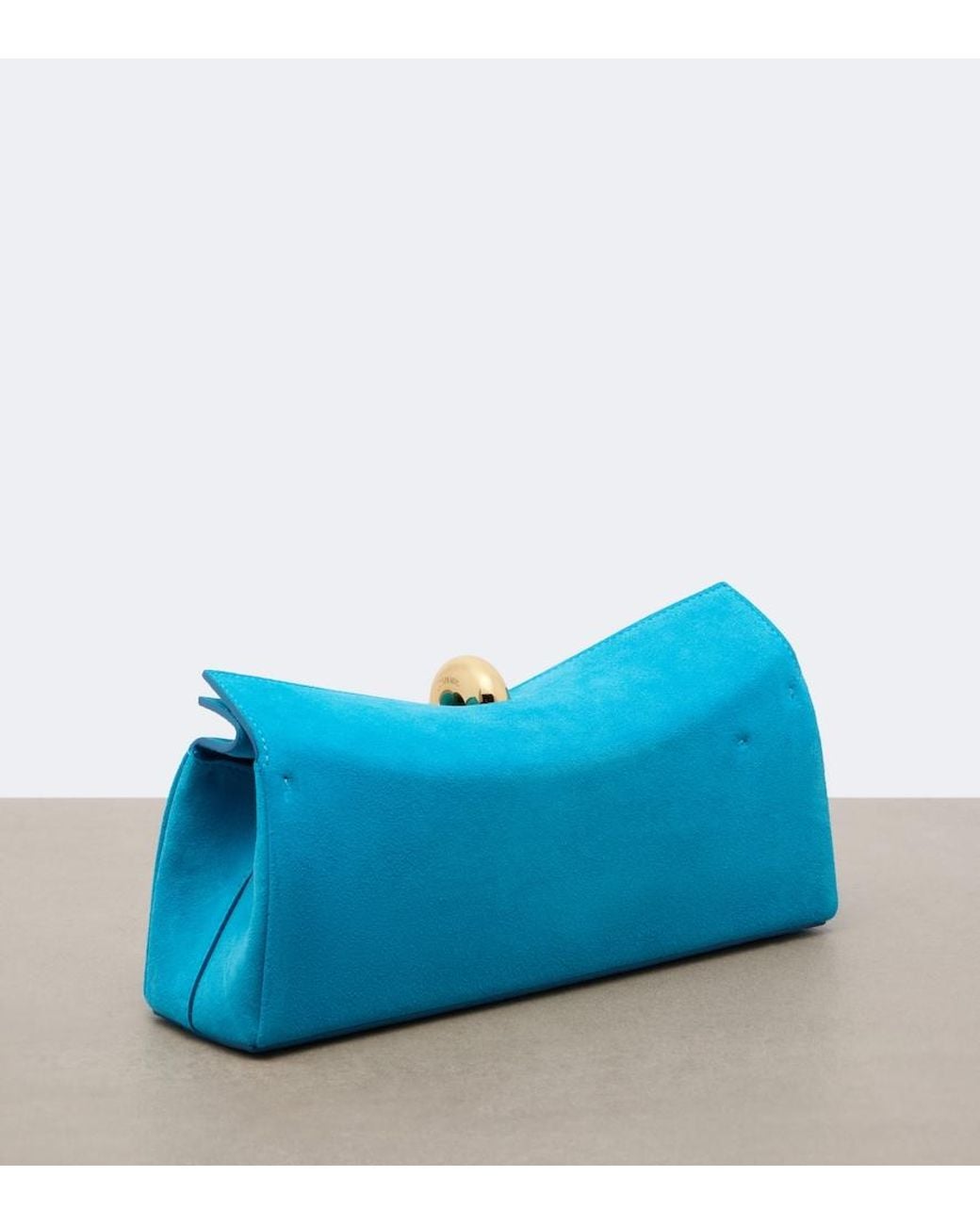 Jacquemus Blue Valerie Suede Clutch