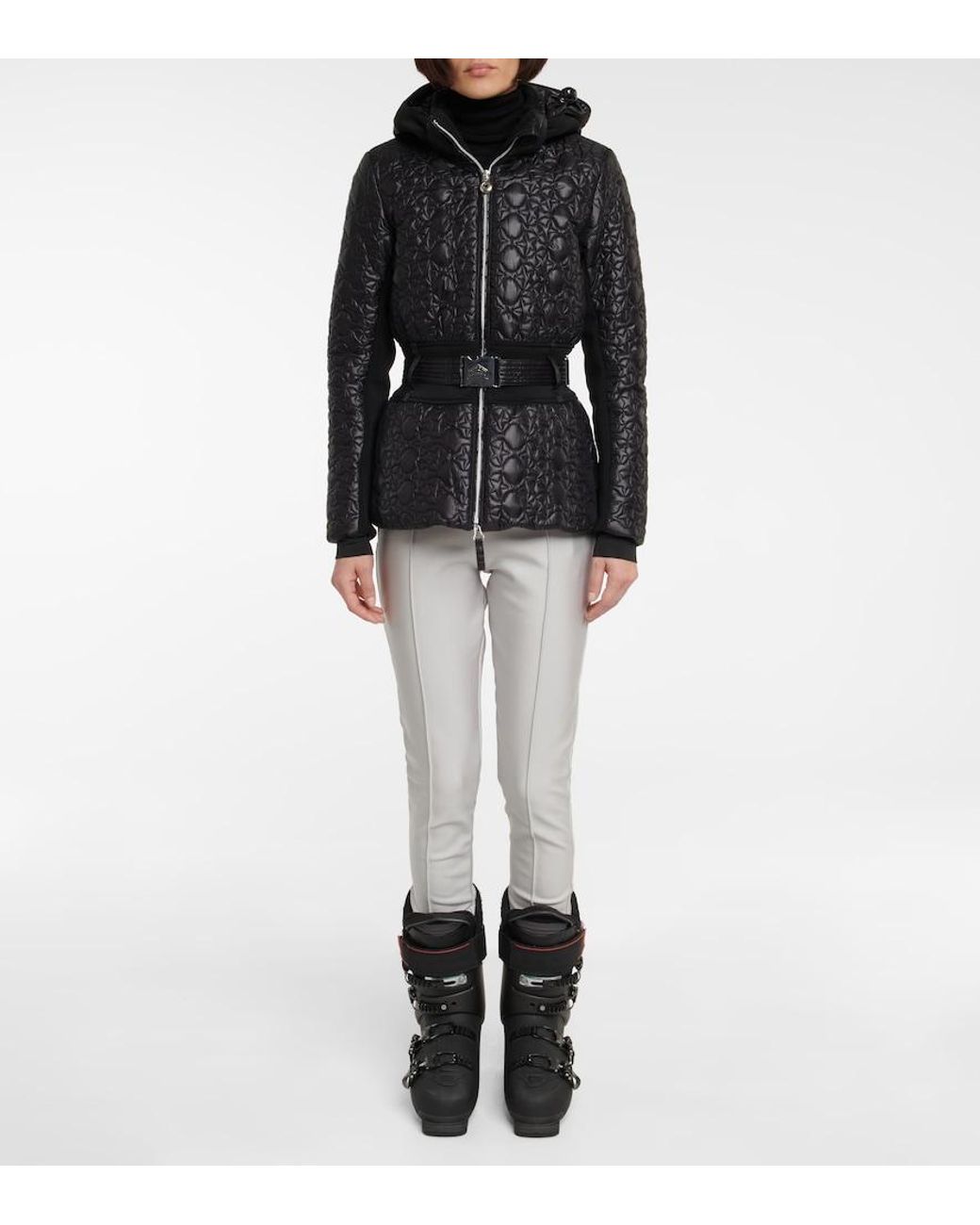 Jet Set Gray Pegaso High-Rise Slim Ski Pants