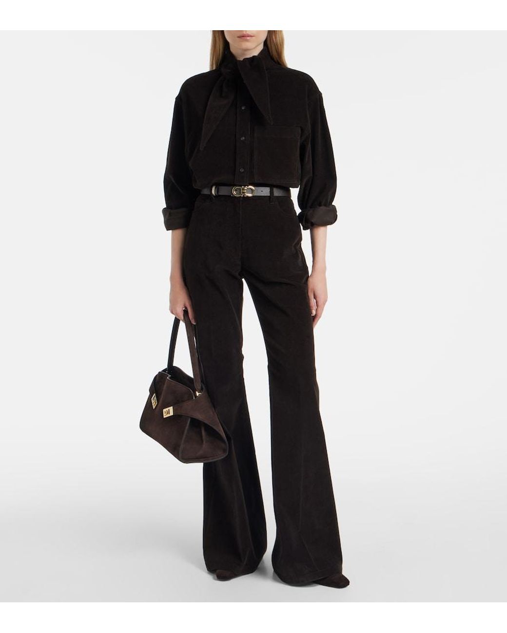 Ferragamo Black Cotton Shirt