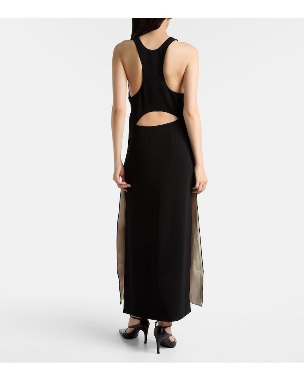 Totême  Black Cady Maxi Dress