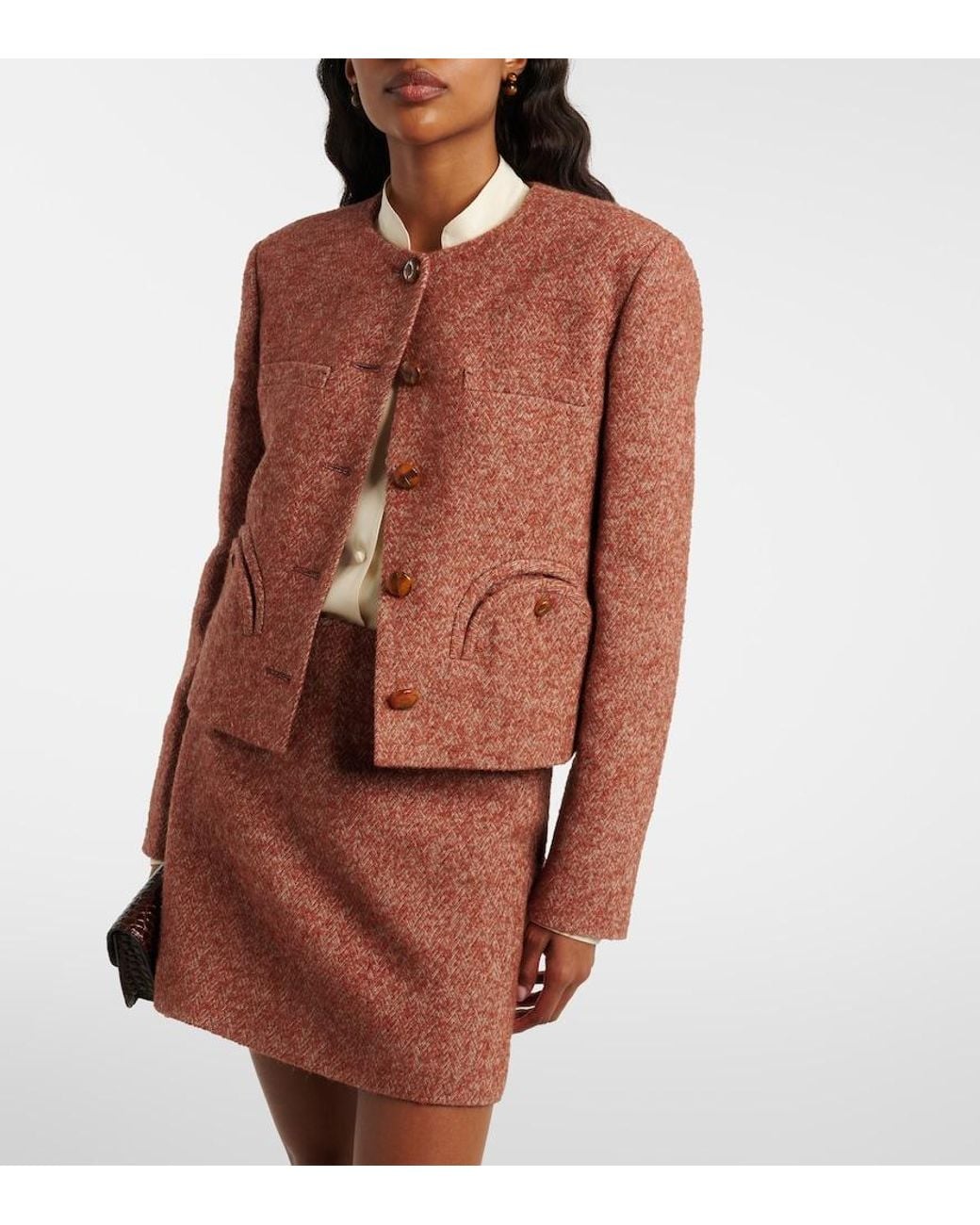 Blazé Milano Brown Shamo Tweed Jacket