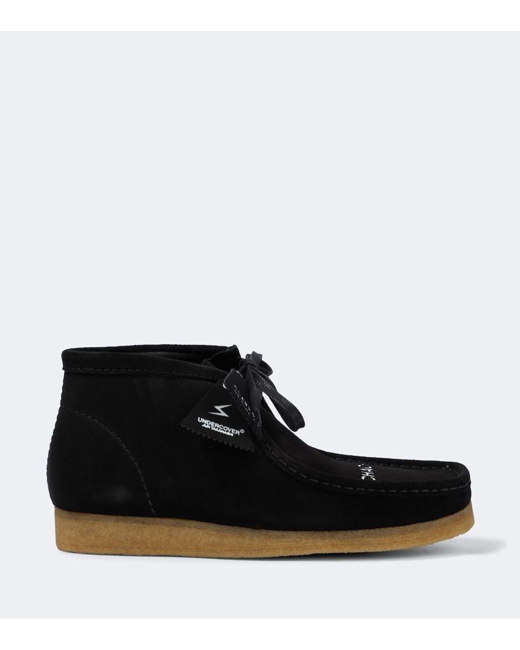 Clarks Black X Undercover Wallaby Chaos/Balance Suede Boots for men