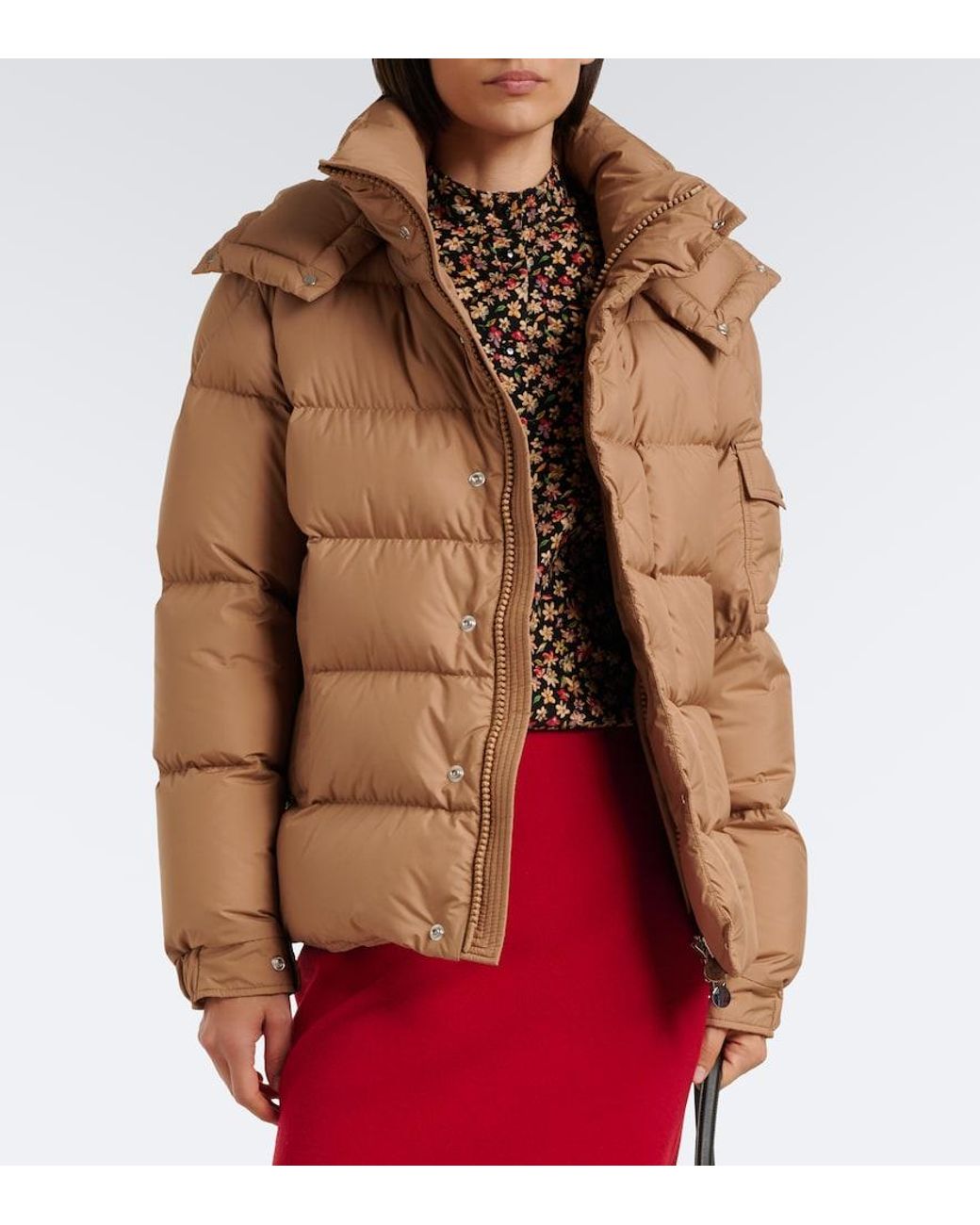 Moncler Brown Maya 70 Hooded Down Jacket
