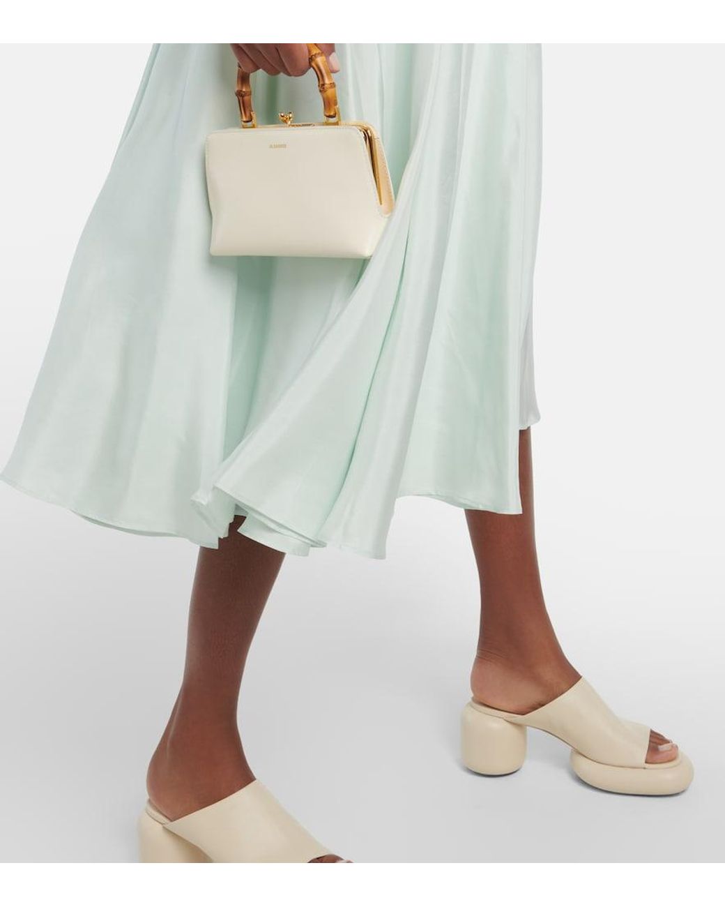 Joseph White Smithfield Silk Midi Skirt