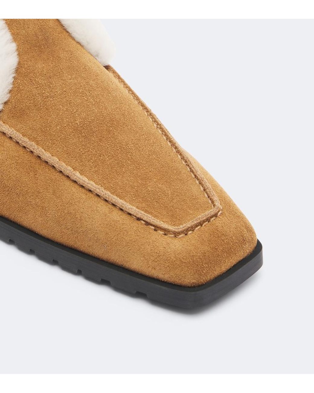 Totême Brown Shearling-Lined Suede Ankle Boots