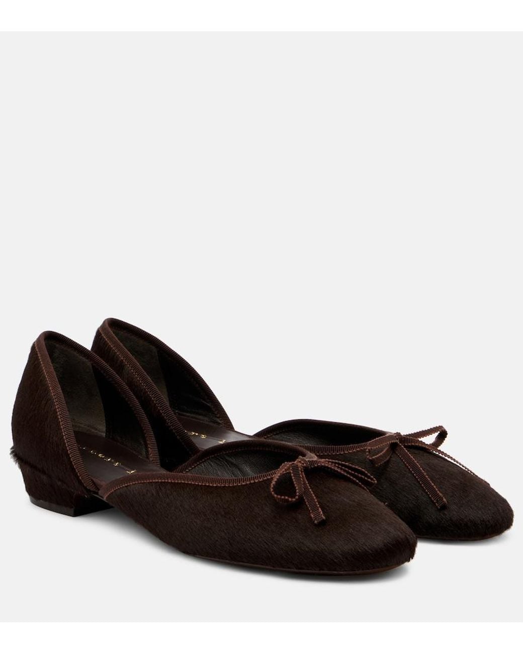 Herbert Levine Black 24/7 Calf Hair D'Orsay Ballet Flats