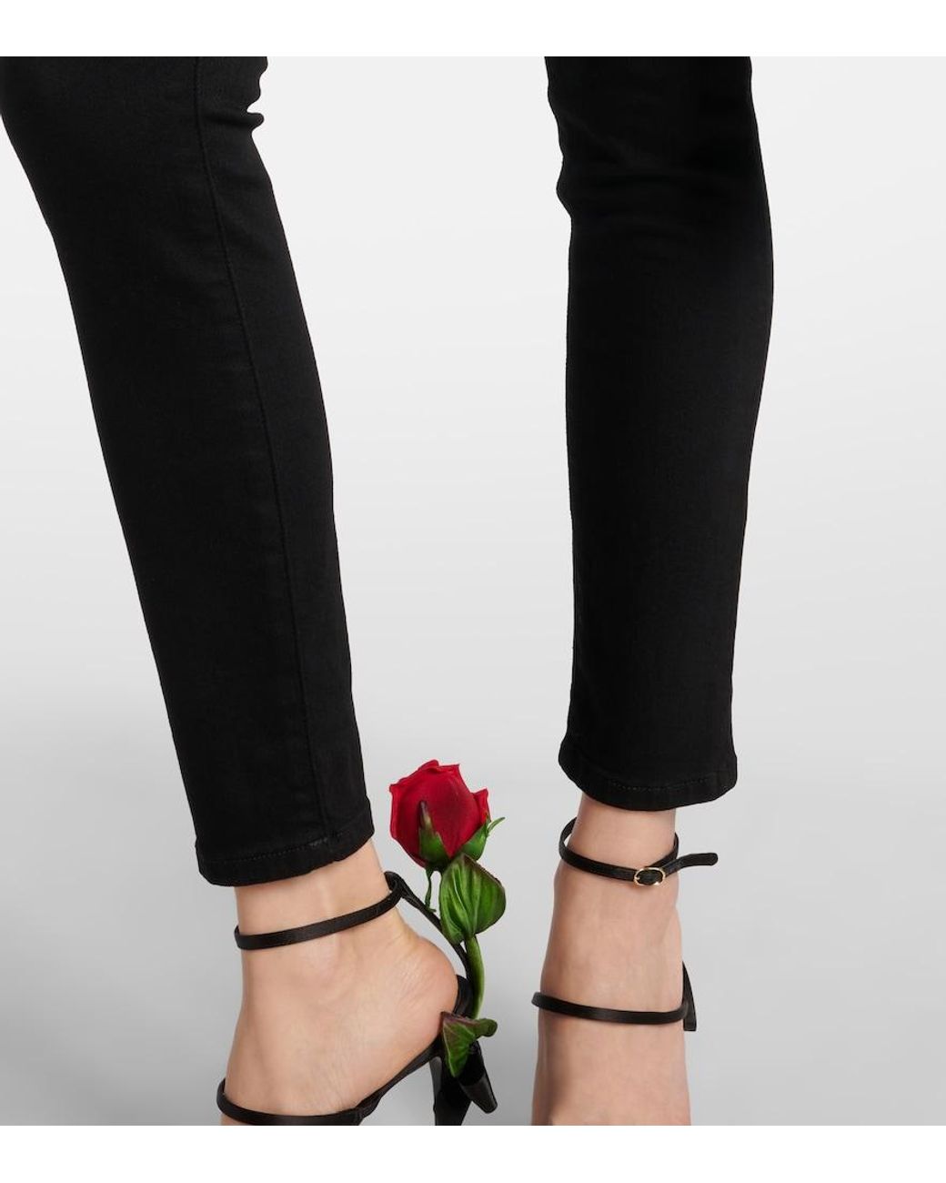 Dolce & Gabbana Blue High-Rise Skinny Jeans