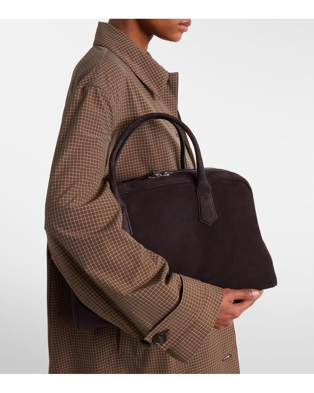 A.Emery Black Talbot Large Suede Tote Bag