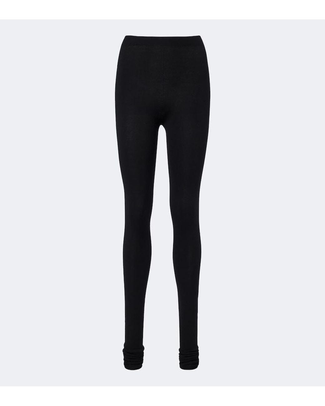 Bottega Veneta Black Wool Leggings