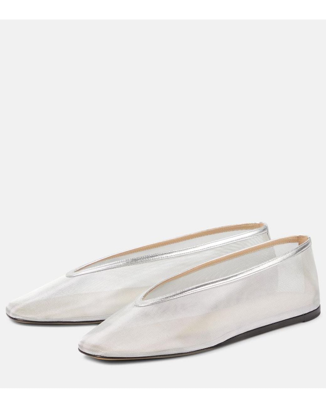 Le Monde Beryl Metallic Luna Slipper Mesh Shoes