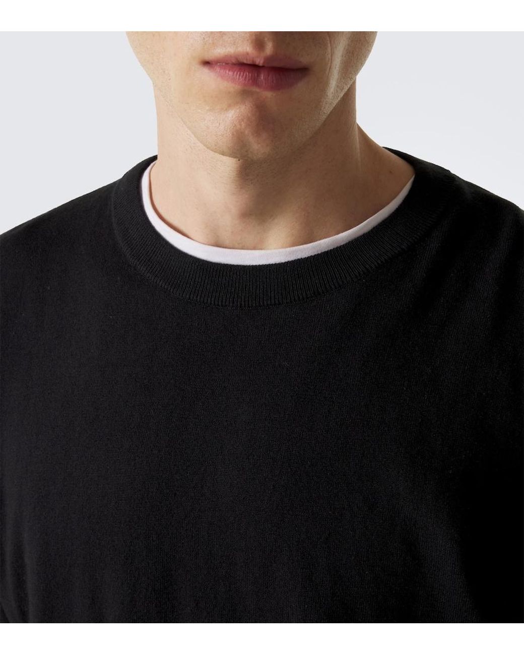 Lisa Yang Black Bradley Cotton And Cashmere T-Shirt for men